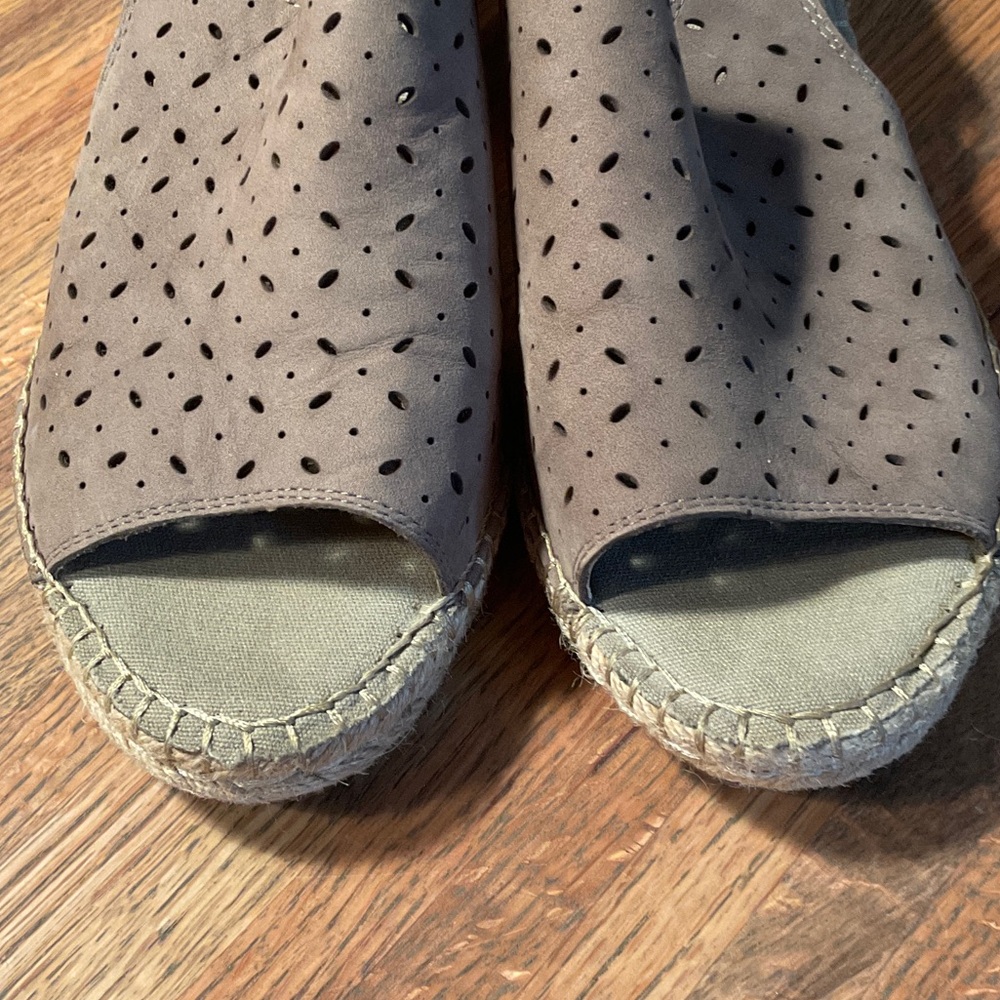 Clarks Women's Brown Slingback Espadrille Sandals Size 8.5M - Picture 4 of 6